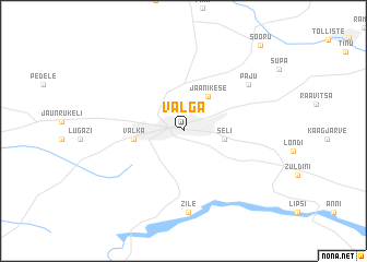 map of Valga