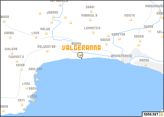 map of Valgeranna