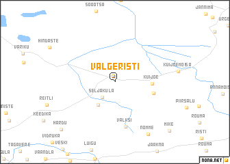 map of Valgeristi