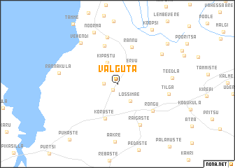 map of Valguta