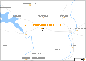 map of Valhermoso de la Fuente