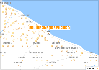 map of Valīābād-e Qāsemābād