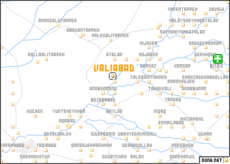 map of Valīābād