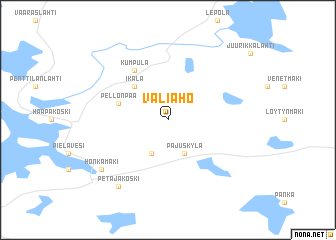 map of Väliaho