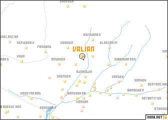 map of Valīān