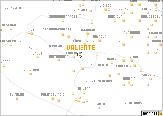 map of Valiente