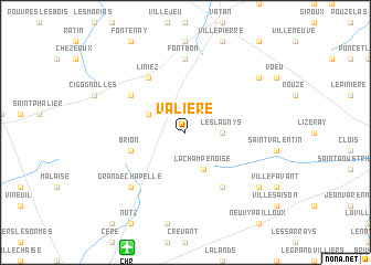 map of Valière