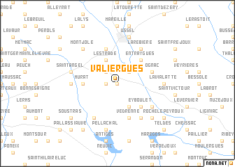 map of Valiergues