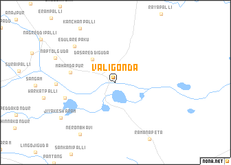 map of Valigonda