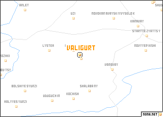 map of Valigurt