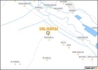 map of Valī Kandī