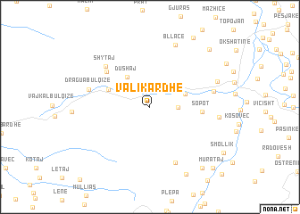 map of Valikardhë