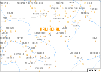 map of Valīk Chāl