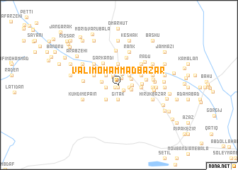 map of Valī Moḩammad Bāzār