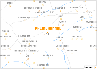 map of Valī Moḩammad