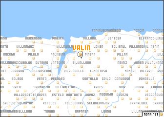 map of Valín