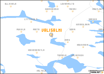 map of Välisalmi