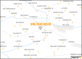 map of Valishchevo