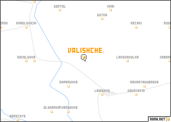 map of Valishche