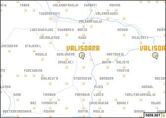 map of Vălişoara