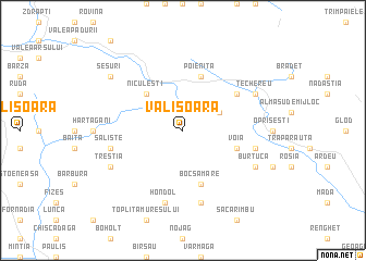 map of Vălişoara