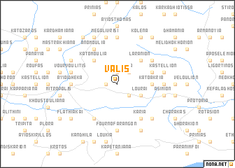 map of Valís