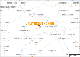 map of Valitskovshchina