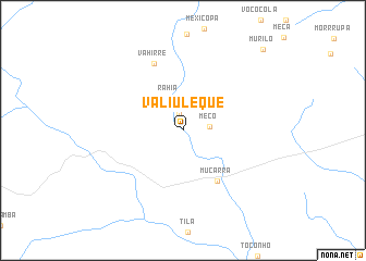 map of Valiuléque