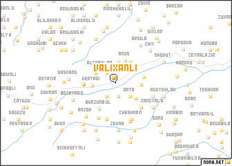 map of Vǝlixanlı