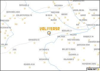 map of Valī-ye ‘Aşr