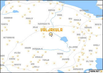 map of Väljaküla