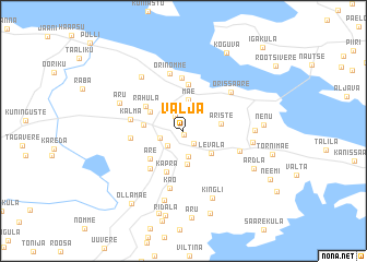 map of Välja