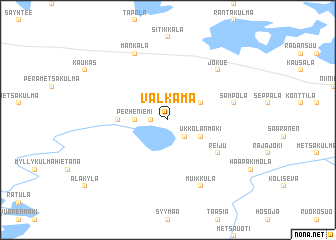 map of Valkama