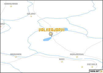 map of Valkeajärvi