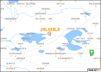 map of Valkeala