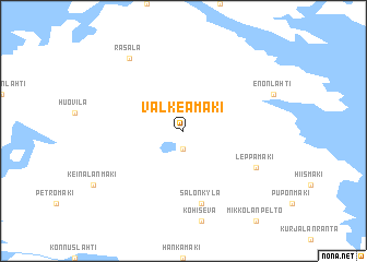 map of Valkeamäki