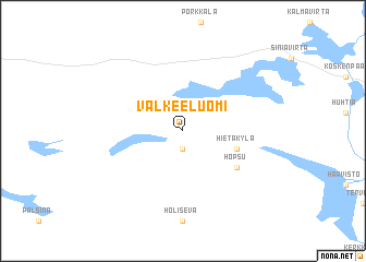 map of Valkeeluomi