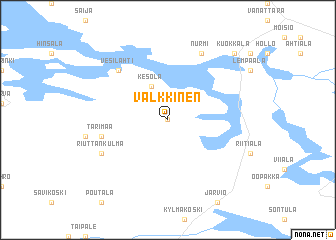 map of Valkkinen