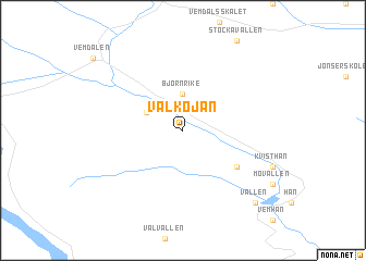 map of Vålkojan