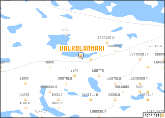 map of Valkolanmäki