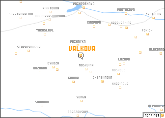 map of Val\