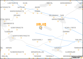 map of Valkó