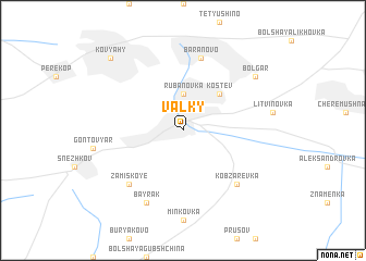 map of Valky