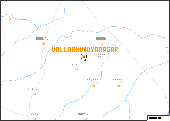 map of Vallabh Vidyanagar