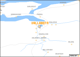 map of Vallabotn