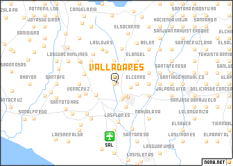 map of Valladares