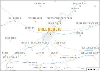 map of Valladolid