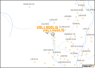 map of Valladolid