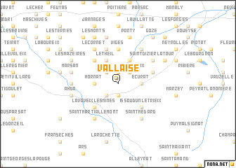 map of Vallaise