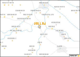 map of Vállaj